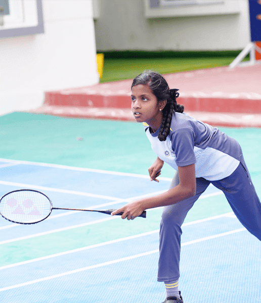 Iris Florets World School Student Playing Badminton