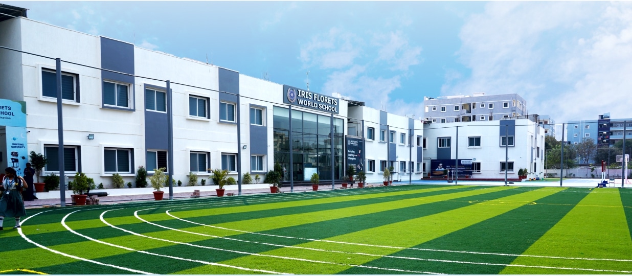 Iris Florets Best CBSE School in Suraram, Hyderabad building