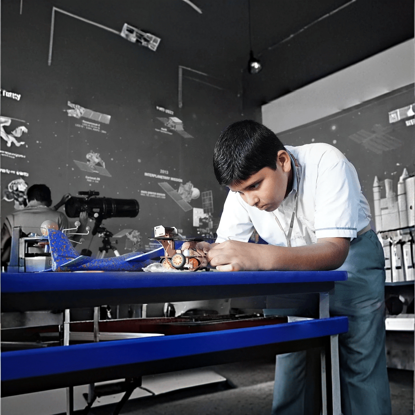 The clean and welcoming campus of Iris Florets World School, a top-rated CBSE affiliated school for admission near Bongloor.